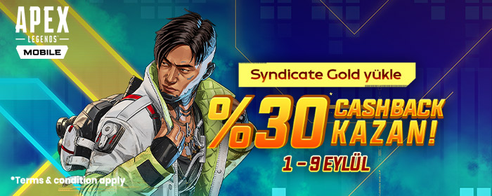 UniPin Turkiye Apex Legends Cashback